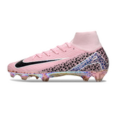 Chuteira Campo Nike Air Zoom Mercurial Superfly 10 Elite FG Rosa Claro
